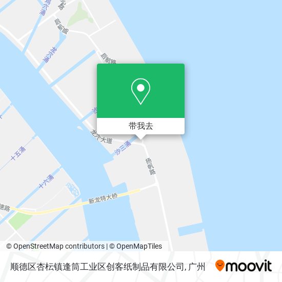 顺德区杏枟镇逢筒工业区创客纸制品有限公司地图
