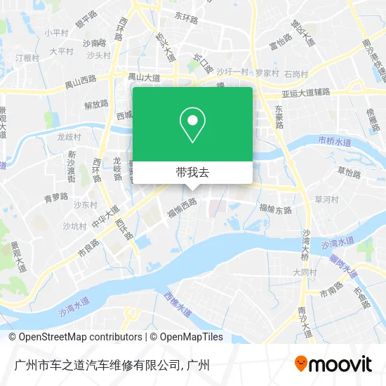 广州市车之道汽车维修有限公司地图