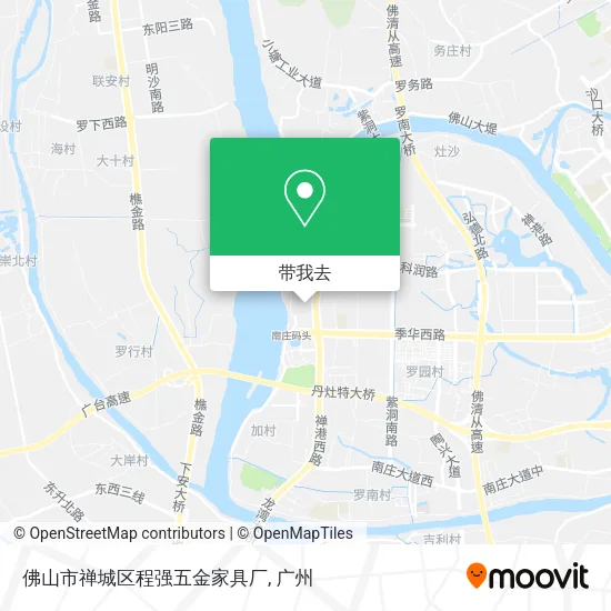 佛山市禅城区程强五金家具厂地图