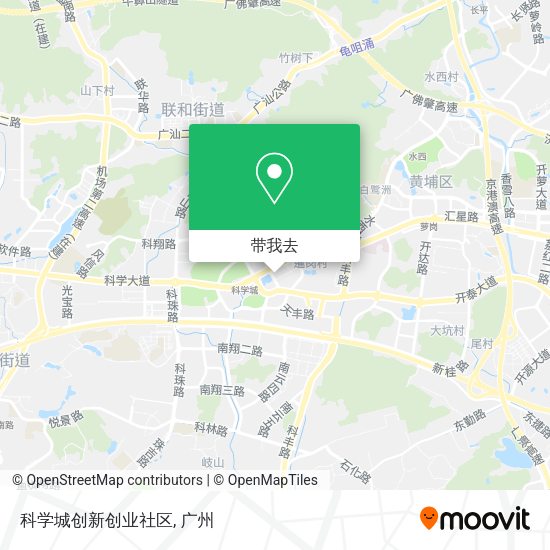 科学城创新创业社区地图