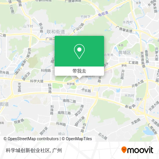 科学城创新创业社区地图