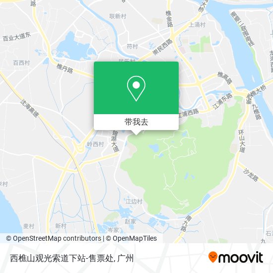 西樵山观光索道下站-售票处地图