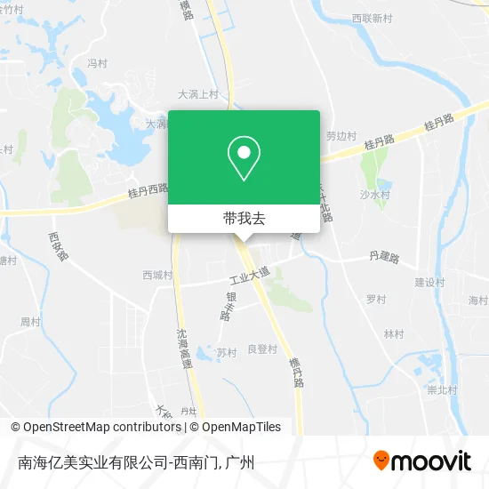 南海亿美实业有限公司-西南门地图