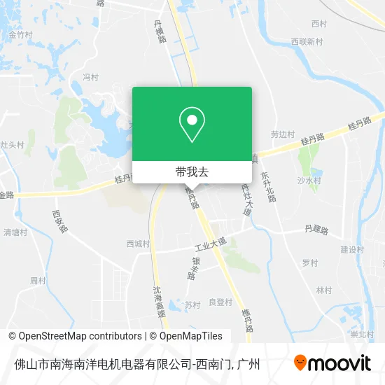 佛山市南海南洋电机电器有限公司-西南门地图
