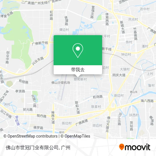 佛山市世冠门业有限公司地图