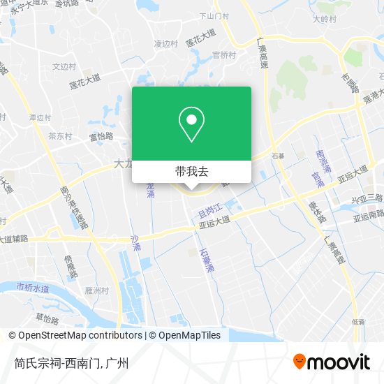 简氏宗祠-西南门地图