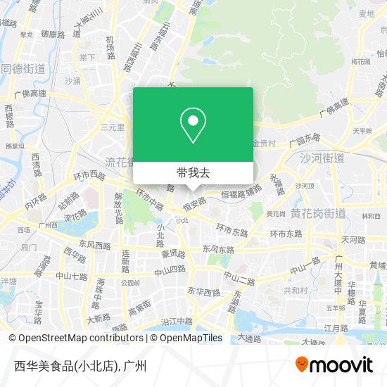 西华美食品(小北店)地图