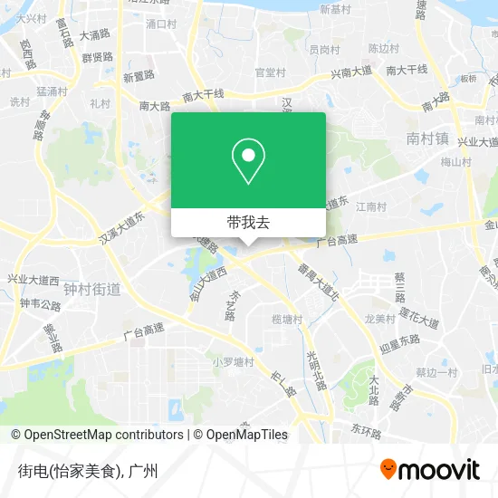 街电(怡家美食)地图