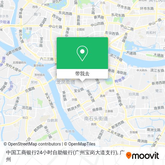 中国工商银行24小时自助银行(广州宝岗大道支行)地图