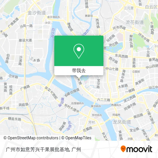 广州市如意芳兴干果展批基地地图