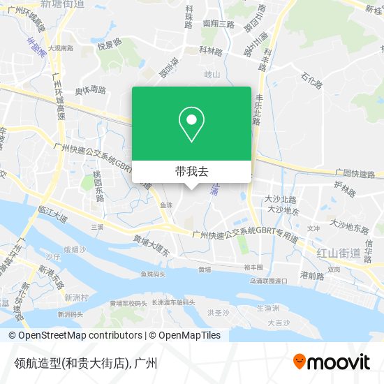 领航造型(和贵大街店)地图