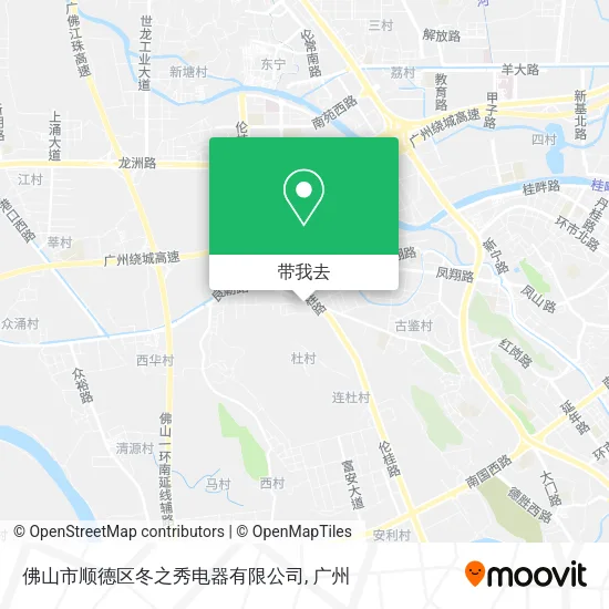 佛山市顺德区冬之秀电器有限公司地图