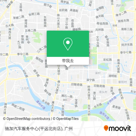 驰加汽车服务中心(平远北街店)地图