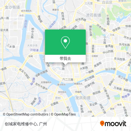 创城家电维修中心地图