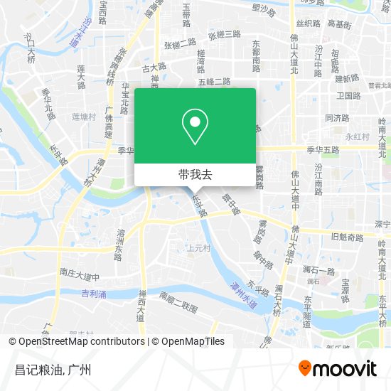 昌记粮油地图