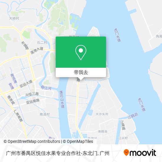 广州市番禺区悦佳水果专业合作社-东北门地图