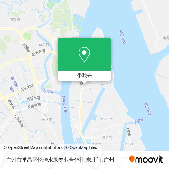 广州市番禺区悦佳水果专业合作社-东北门地图