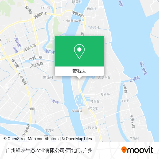 广州鲜农生态农业有限公司-西北门地图