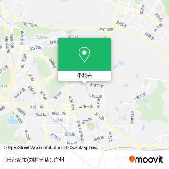 乐家超市(刘村分店)地图