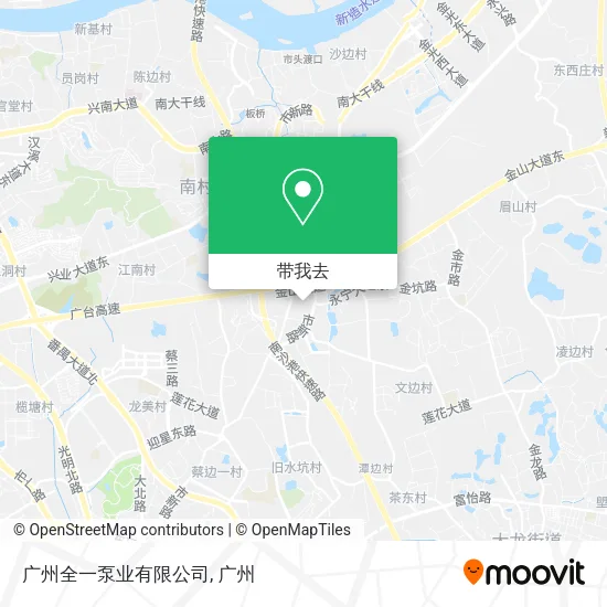广州全一泵业有限公司地图