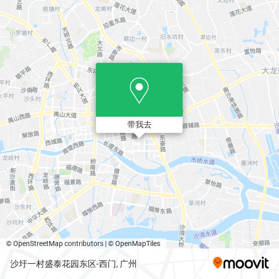 沙圩一村盛泰花园东区-西门地图