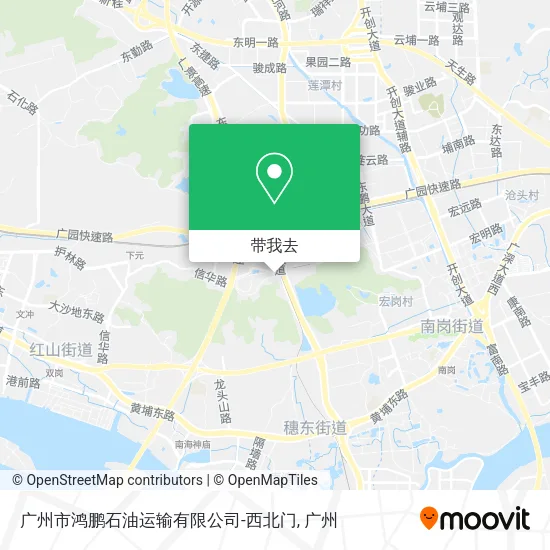 广州市鸿鹏石油运输有限公司-西北门地图
