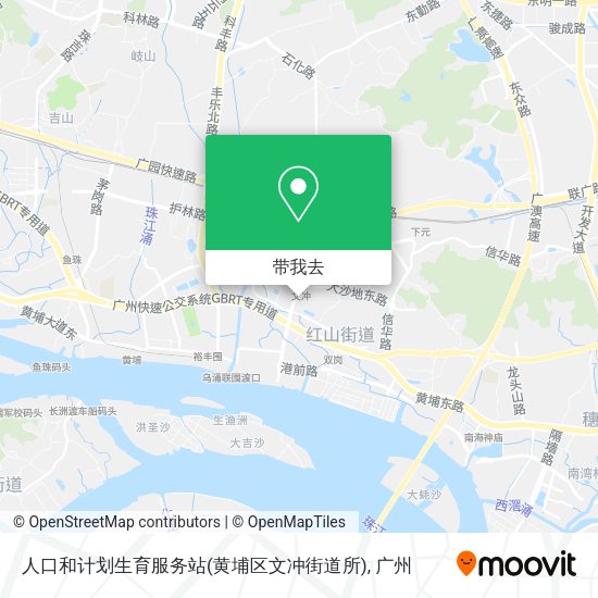 人口和计划生育服务站(黄埔区文冲街道所)地图