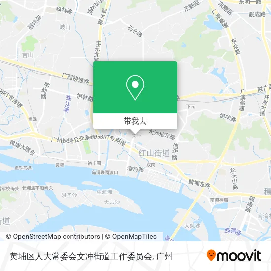 黄埔区人大常委会文冲街道工作委员会地图