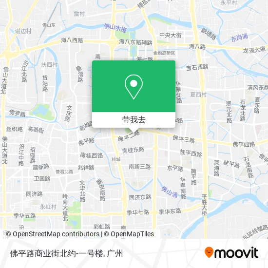 佛平路商业街北约-一号楼地图