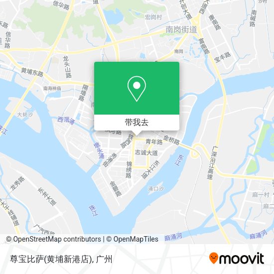 尊宝比萨(黄埔新港店)地图