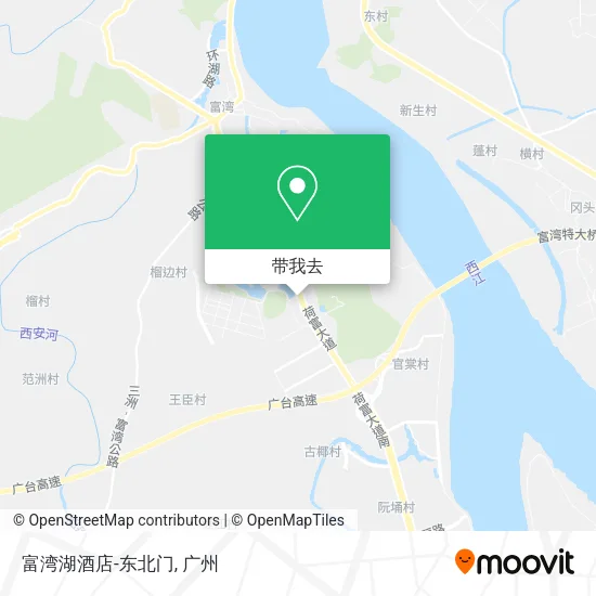 富湾湖酒店-东北门地图