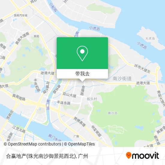 合赢地产(珠光南沙御景苑西北)地图