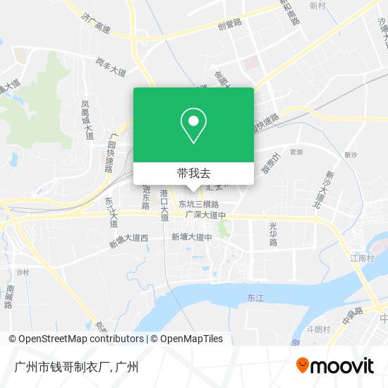 广州市钱哥制衣厂地图