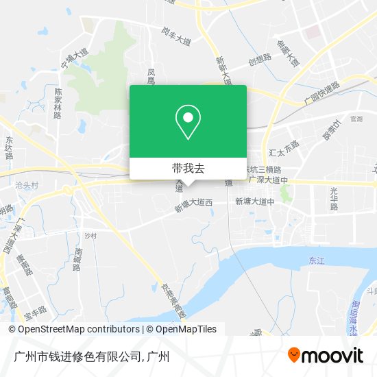 广州市钱进修色有限公司地图