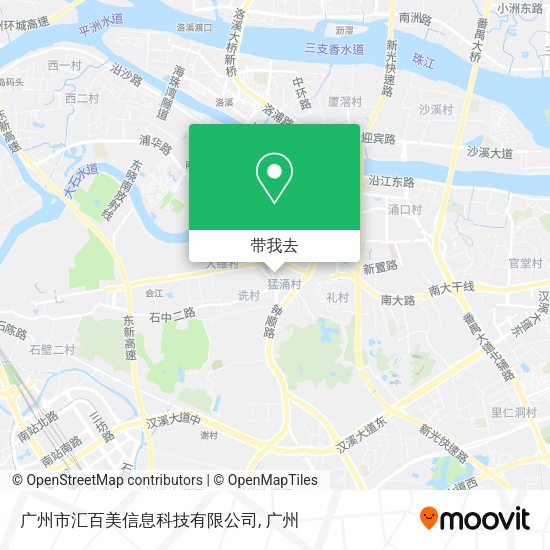 广州市汇百美信息科技有限公司地图