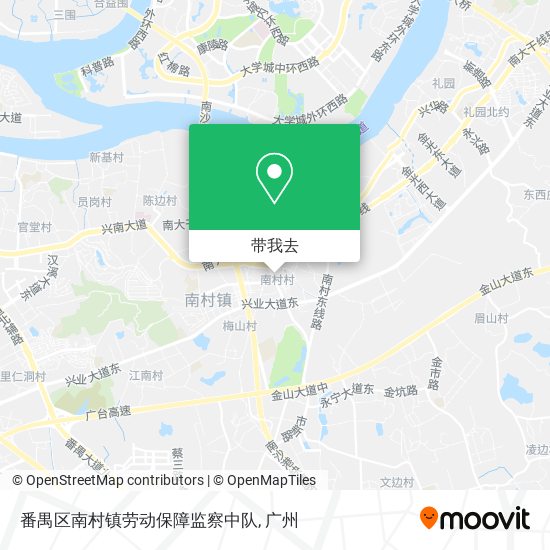 番禺区南村镇劳动保障监察中队地图