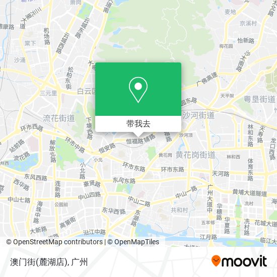 澳门街(麓湖店)地图