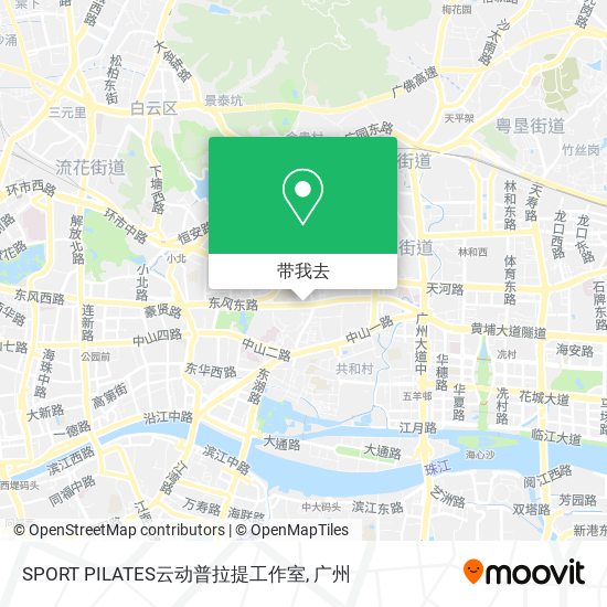 SPORT PILATES云动普拉提工作室地图