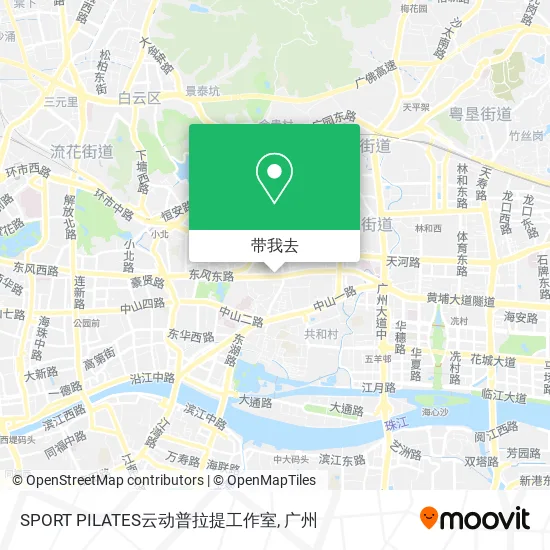 SPORT PILATES云动普拉提工作室地图