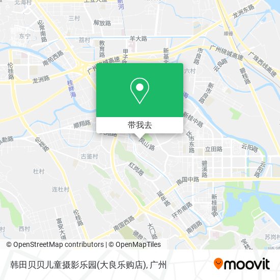 韩田贝贝儿童摄影乐园(大良乐购店)地图