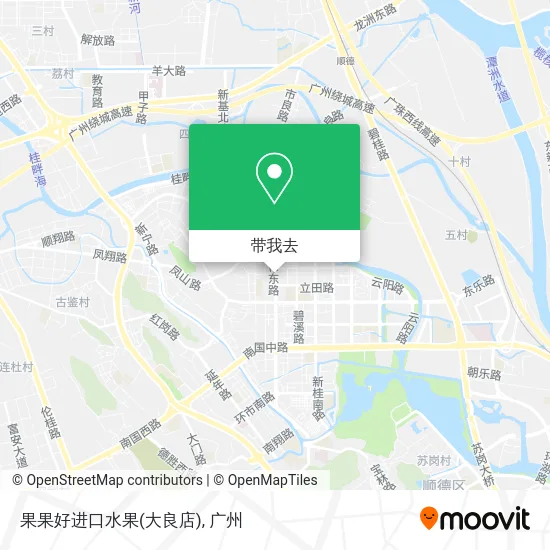 果果好进口水果(大良店)地图