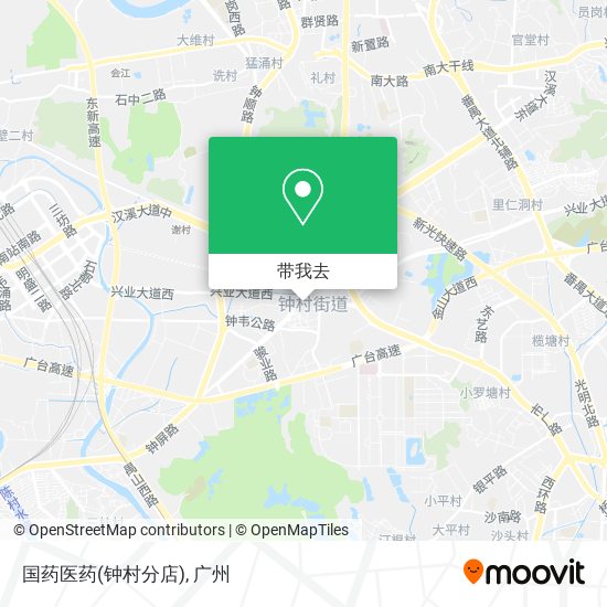国药医药(钟村分店)地图