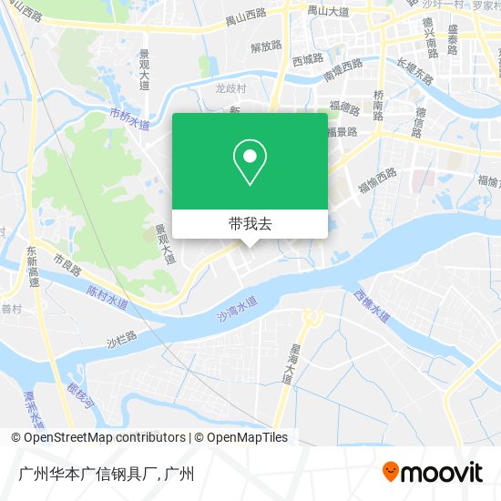 广州华本广信钢具厂地图