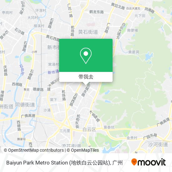 Baiyun Park Metro Station (地铁白云公园站)地图