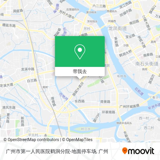 广州市第一人民医院鹤洞分院-地面停车场地图