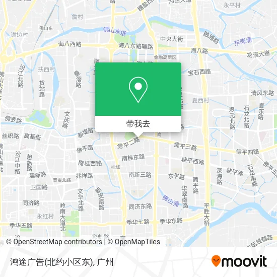鸿途广告(北约小区东)地图