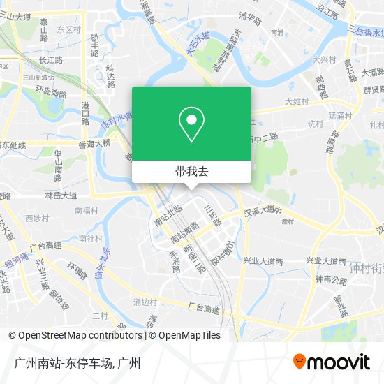 广州南站-东停车场地图