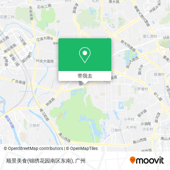 顺景美食(锦绣花园南区东南)地图