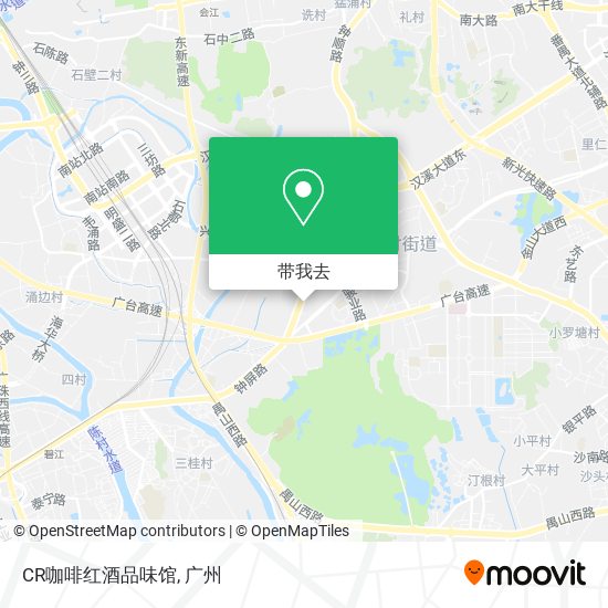 CR咖啡红酒品味馆地图