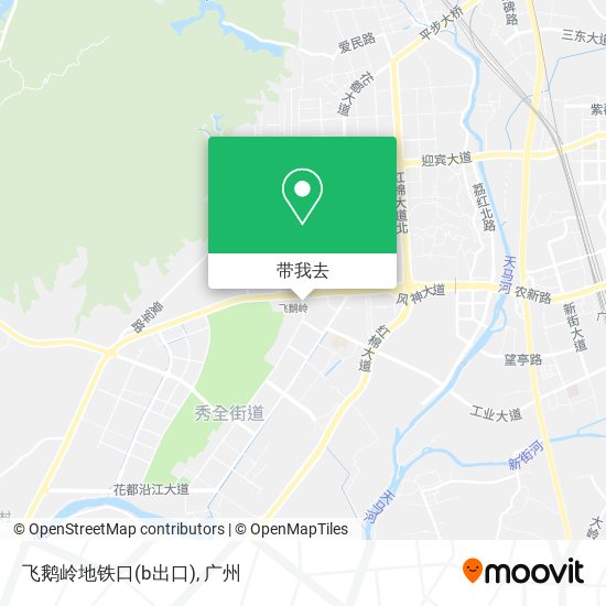飞鹅岭地铁口(b出口)地图